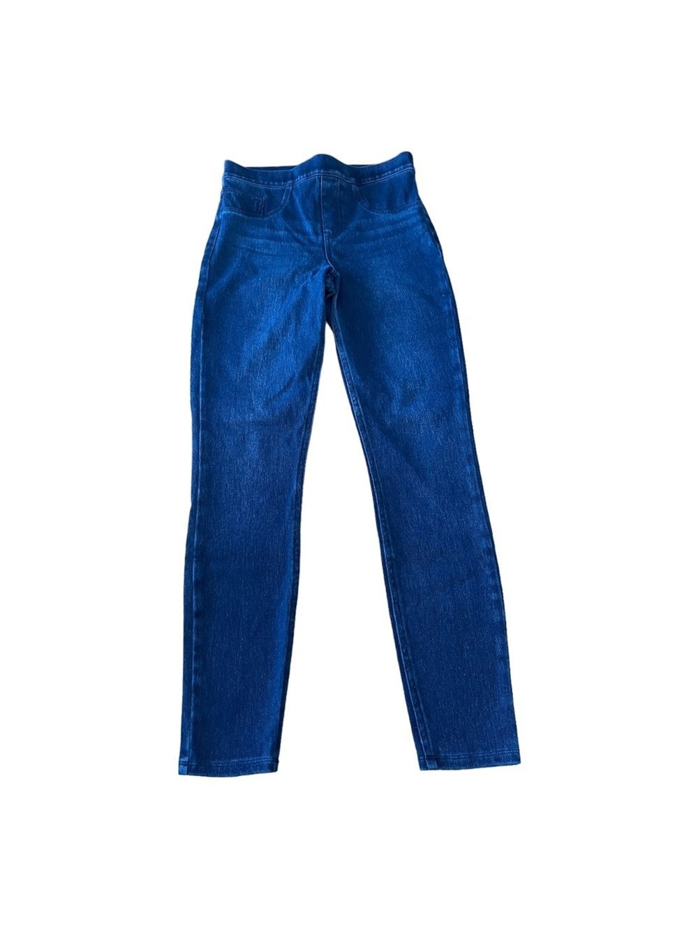 SPANX Jean Ankle Leggings Skinny Blue Denim Stretch Pull-on Women’s Size S